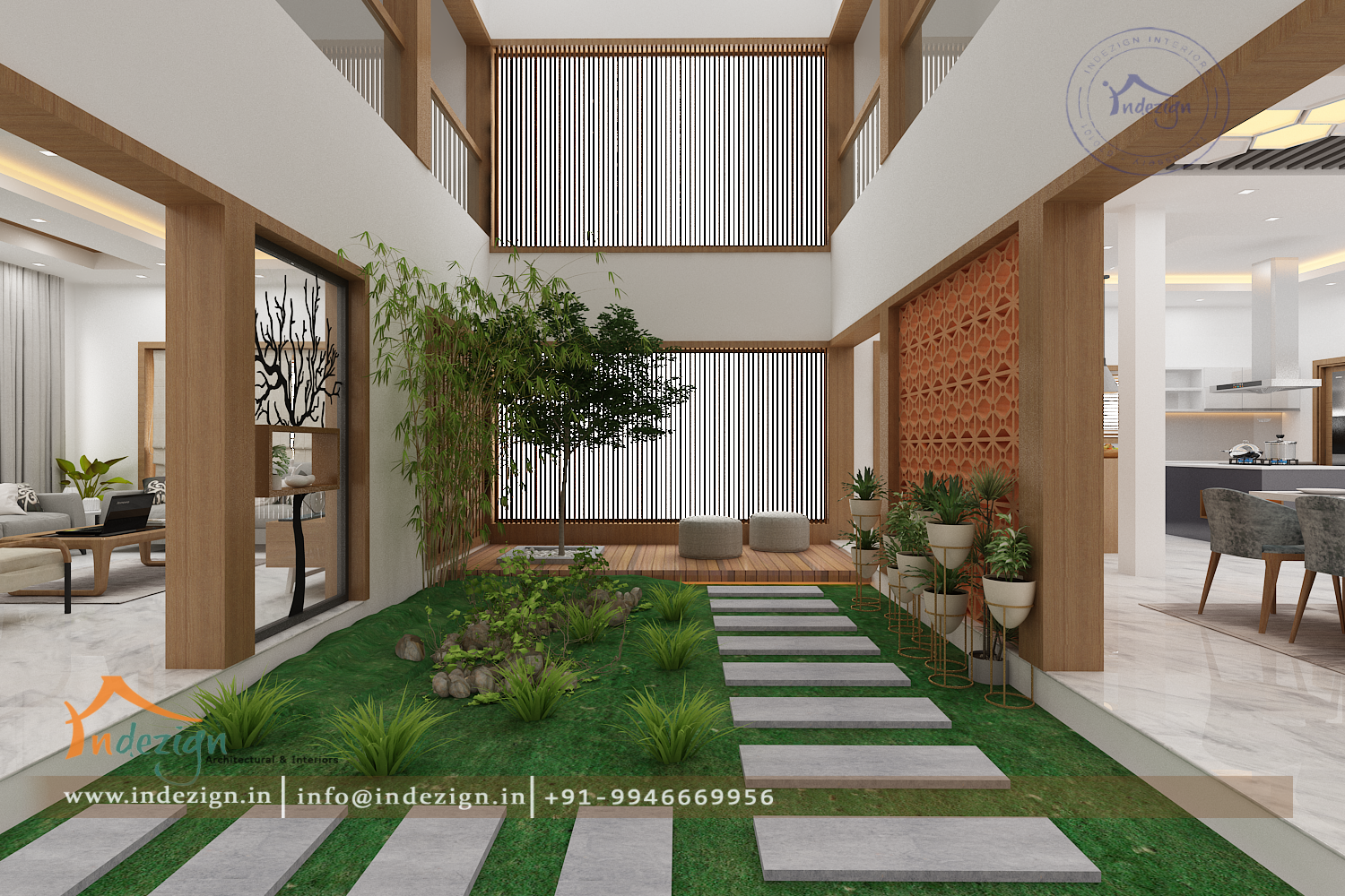 Modern Indoor Courtyard Design